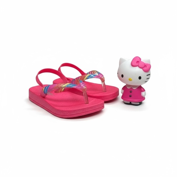 Capelli NY ㋛ Slingback Flip Flop Rainbow Glitter Sandals ㋛ Fuchsia ㋛ Size 4 / 5 - Picture 9 of 16